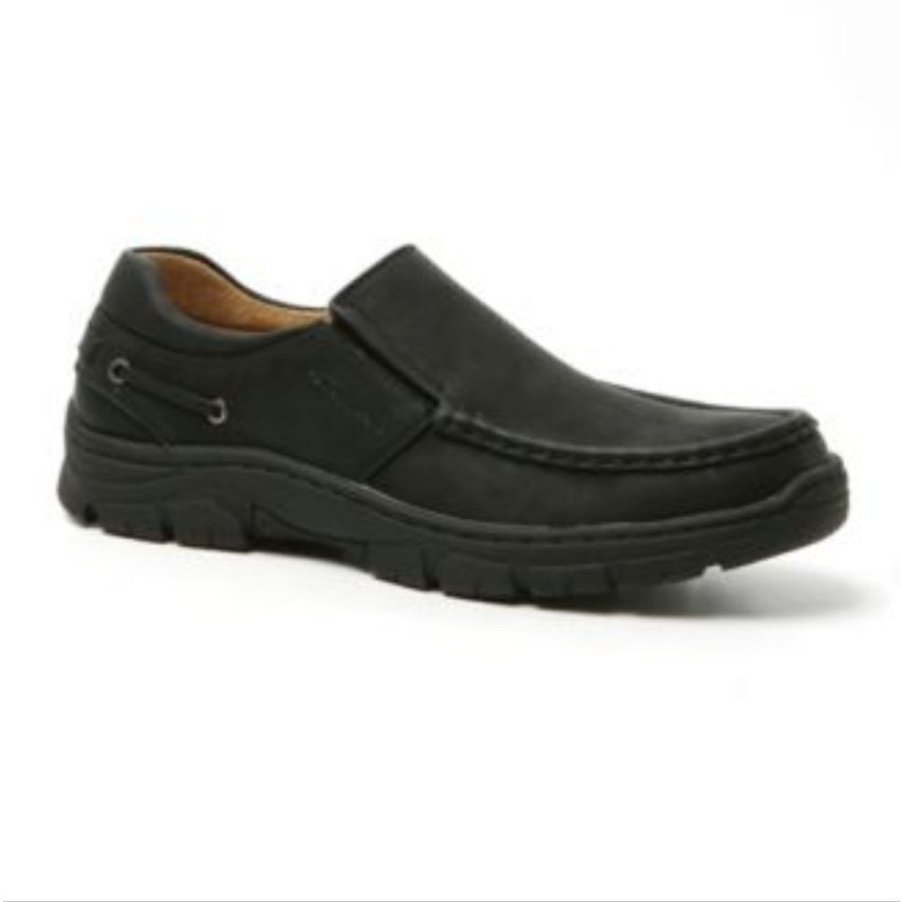 Men's Black Slip-On Shoes